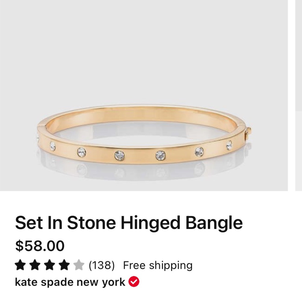 Kate spade set in stone bracelet